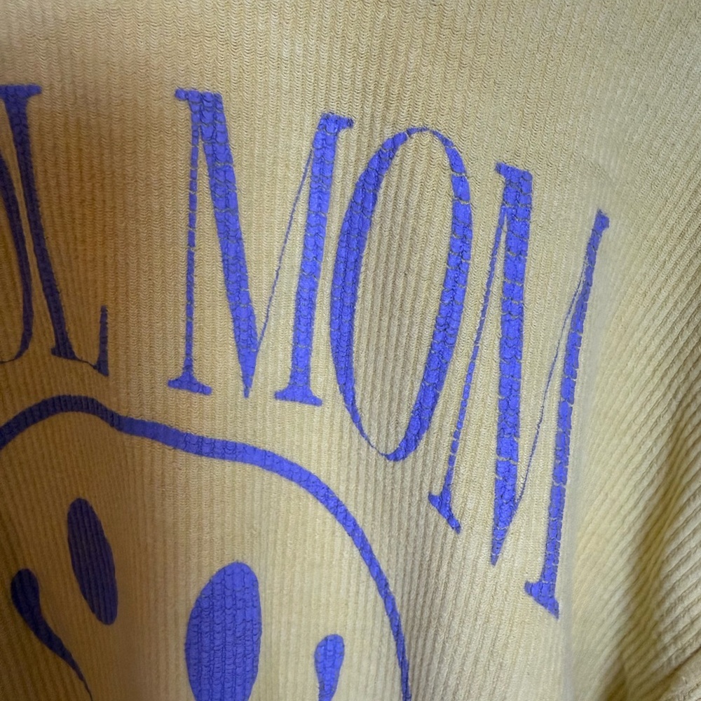 Cool Mom Yellow Sweatshirt - Picture 2 of 4
